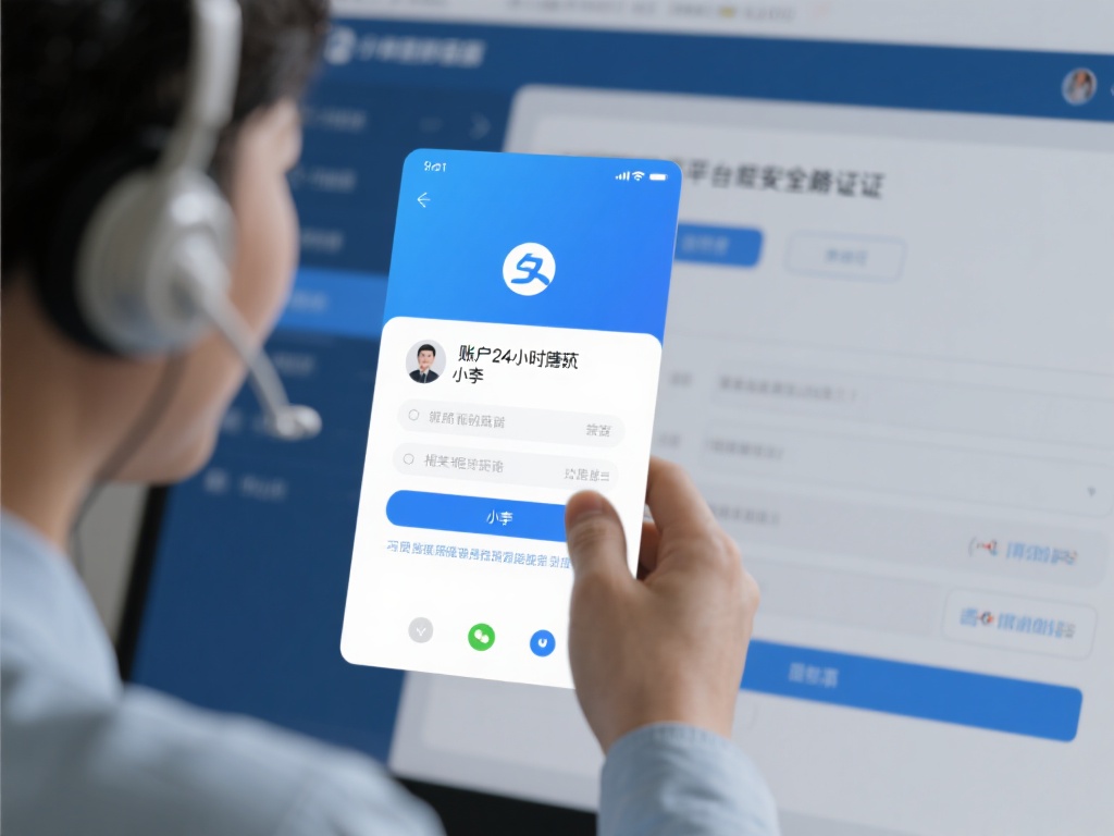 在与客服沟通并提交相关身份验证信息后，小李的账户在